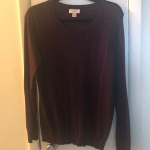 LOFT dark purple pullover sweater